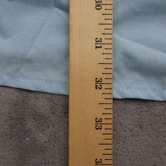 Wrangler Shirt Mens 3XL Blue Workwear Outdoor Stretch Hike Fish Button Up - Picture 4 of 15